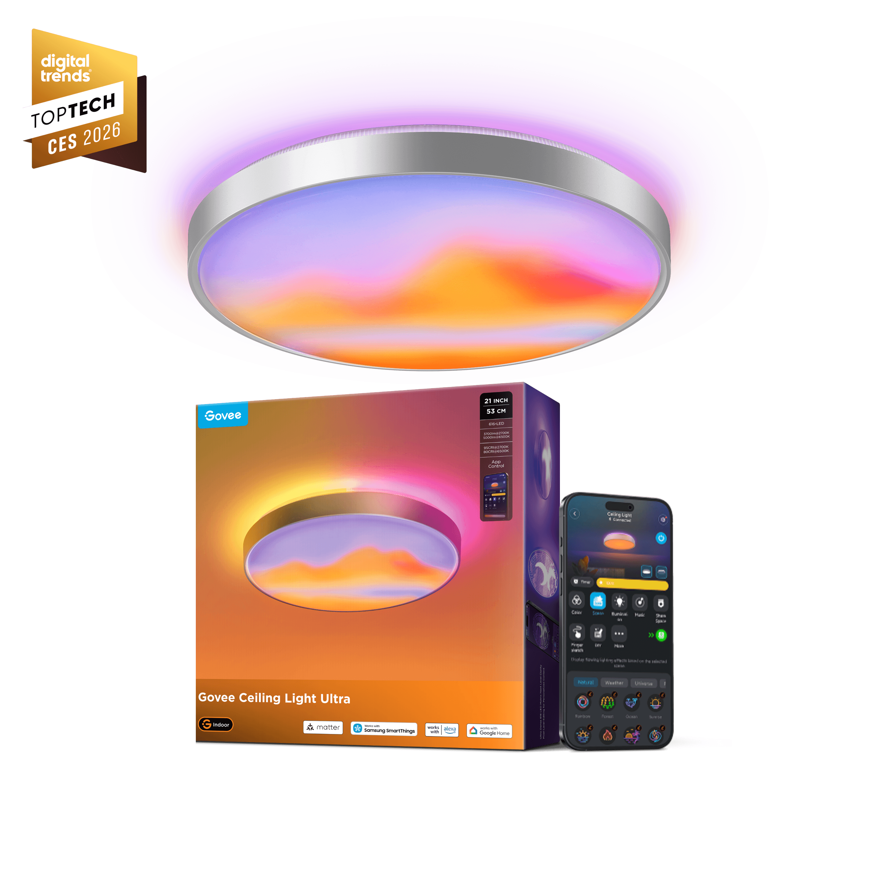 Govee Matter Ceiling Lights and Fans