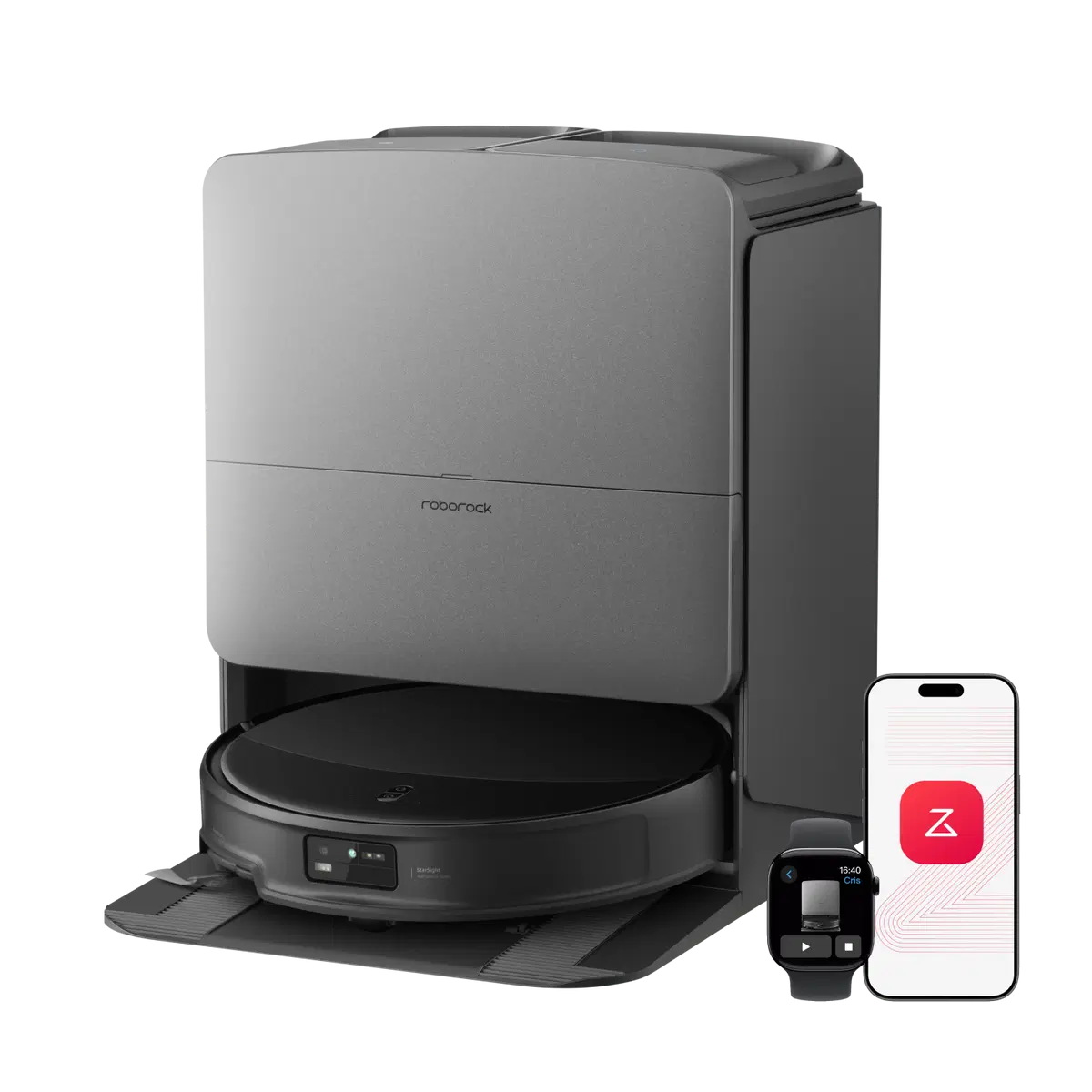 Roborock Saros 20 robot vacuum and dock
